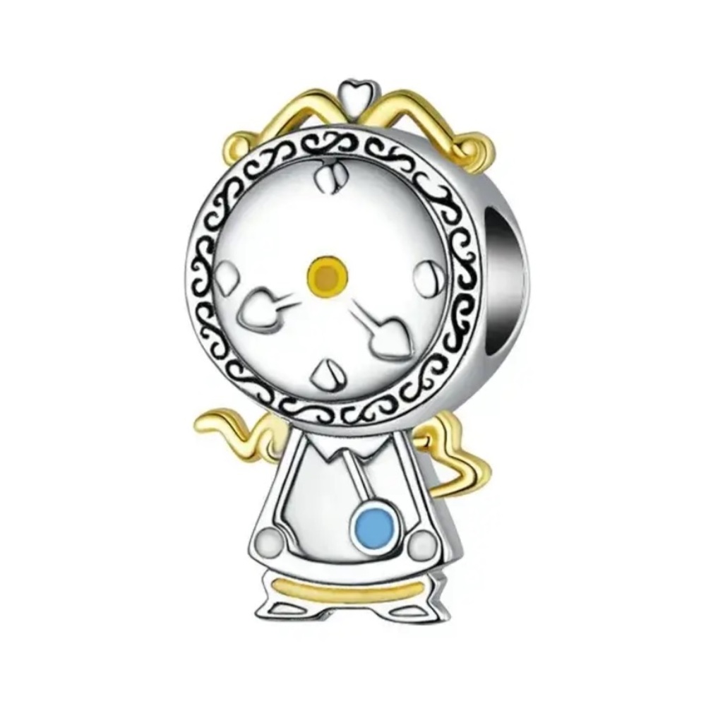 Disney Beauty & the Beast Charm - clock * Not Pandora
